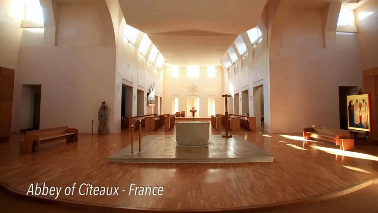 Interior of the Abbey of Cîteaux in France
