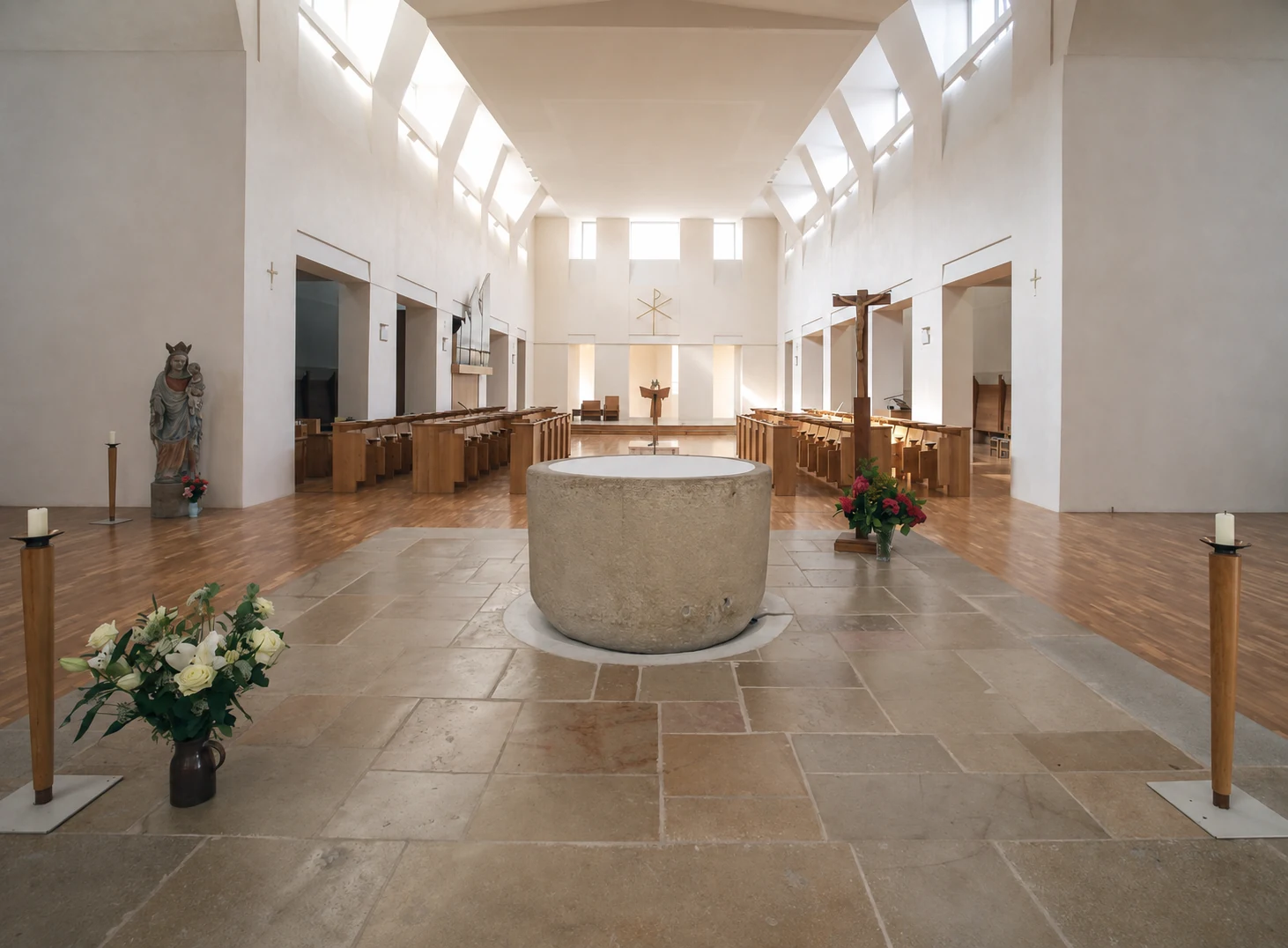 Interior of the Abbey of Cîteaux in France